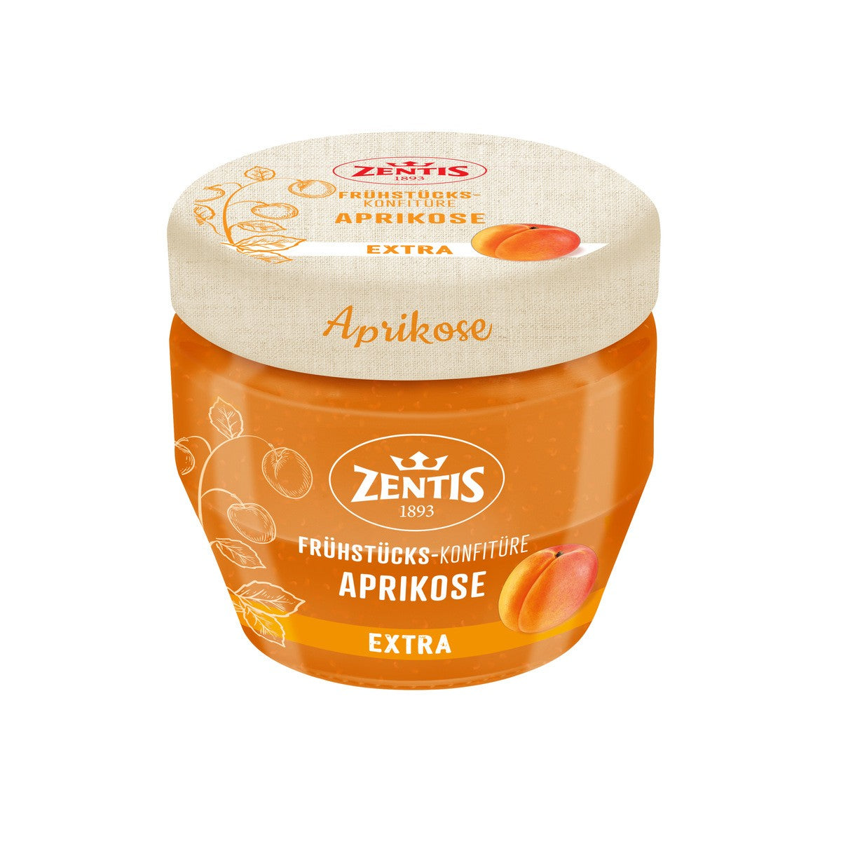Zentis Frühstücks-Konfitüre Extra Aprikose 230g