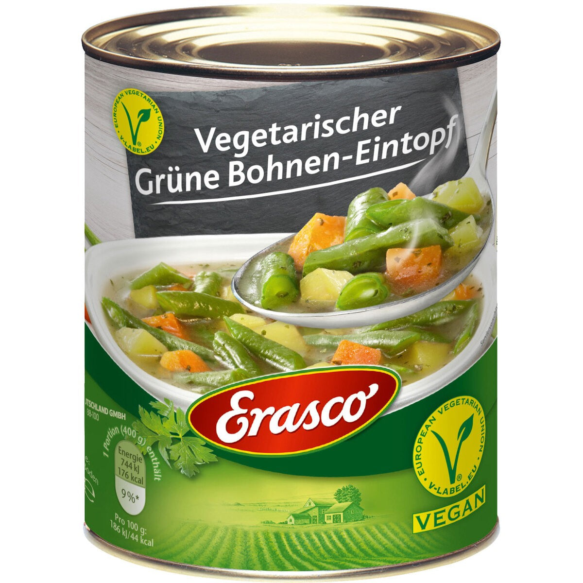 Erasco vegetarischer Grüne Bohnen Eintopf, 800g