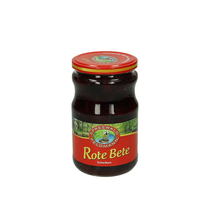 Spreewald Feldmann Rote Bete in Scheiben 670g Glas, 430g