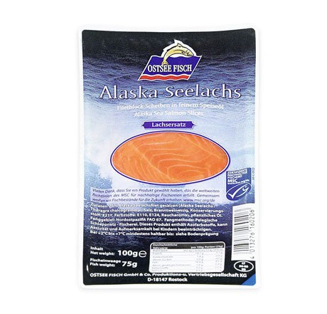 Ostsee Fisch MSC Alaska-Seelachs in feinem Speiseöl, gesalzen 100g