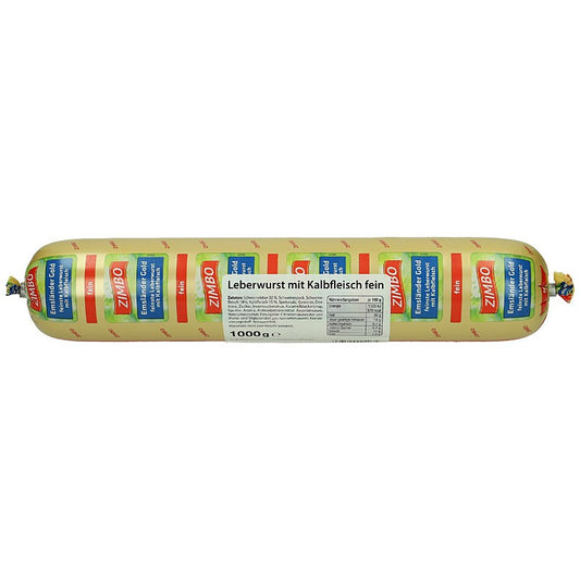 Zimbo Leberwurst mit Kalbfleisch fein 1kg
