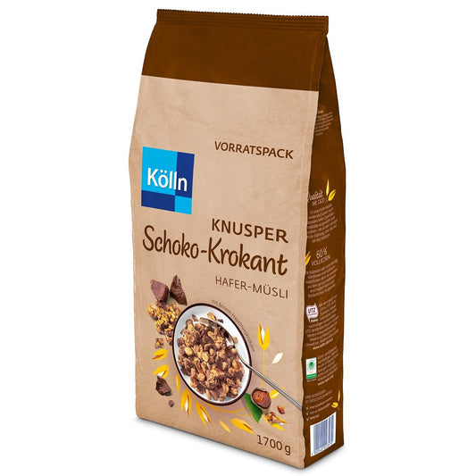Kölln Müsli Knusper Schoko-Krokant 1,7kg Packung