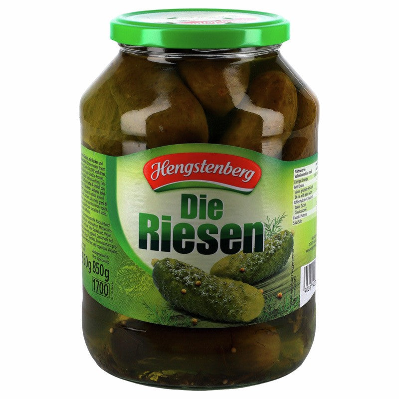 Hengstenberg Krumme Gurken, 1700ml Glas, 850g