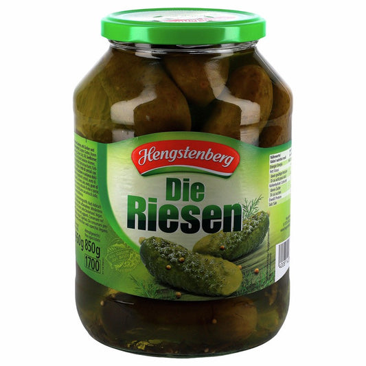 Hengstenberg Krumme Gurken, 1700ml Glas, 850g