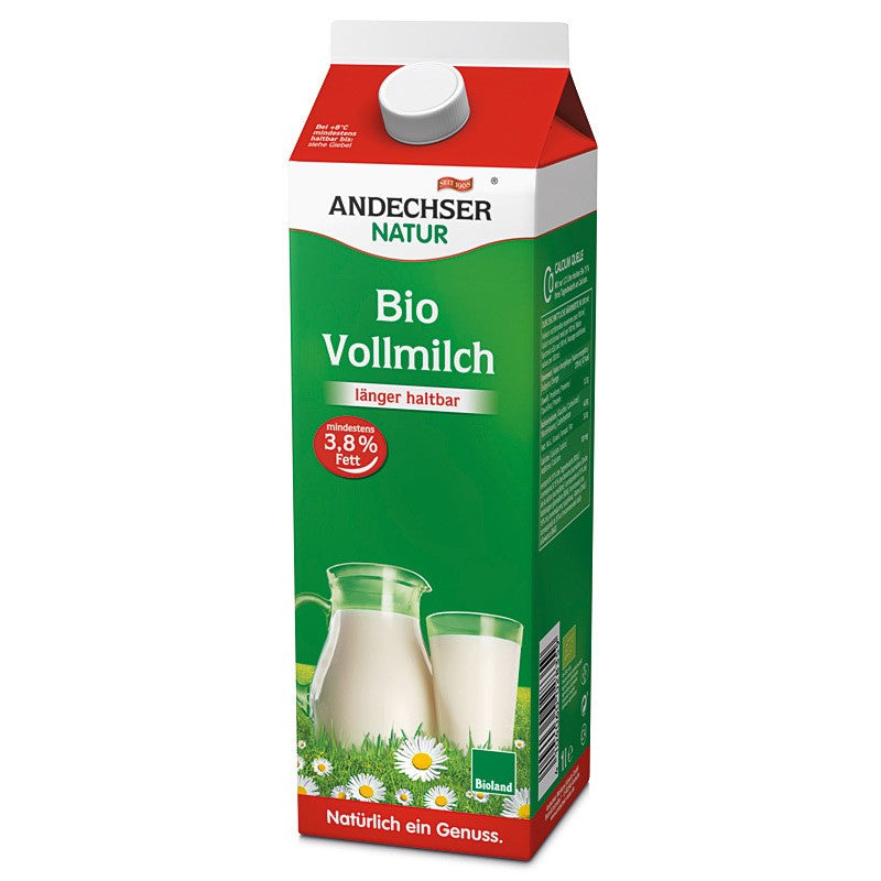 Andechser Frische Vollmilch 3,8%, länger haltbar