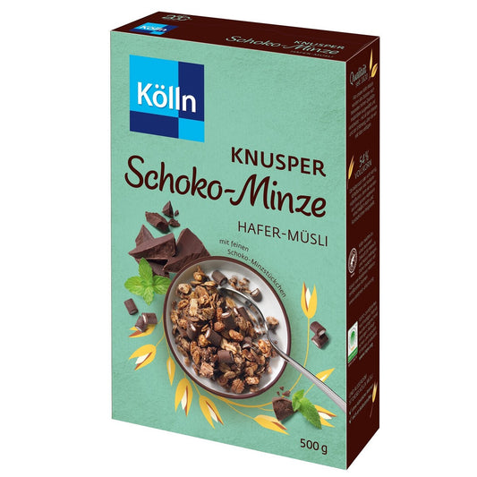 Kölln Müsli Knusper Schoko-Minze 500g Packung