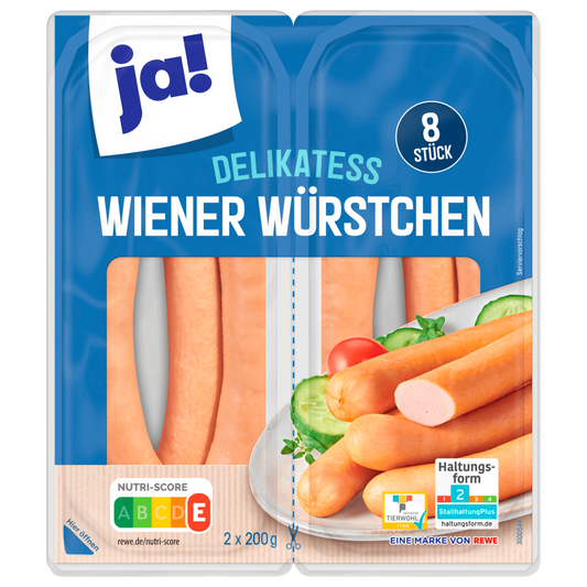 Wiener Würstchen 8er Packung, 400g