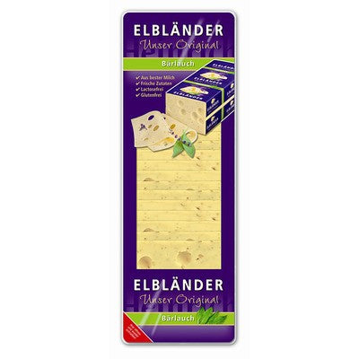 Elbländer Käse Bärlauch in Scheiben 45% 500g