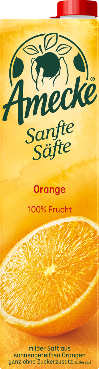Amecke Orangensaft 100% Fruchtgehalt 1L
