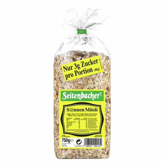 Seitenbacher Sonnenmüsli 750g Packung