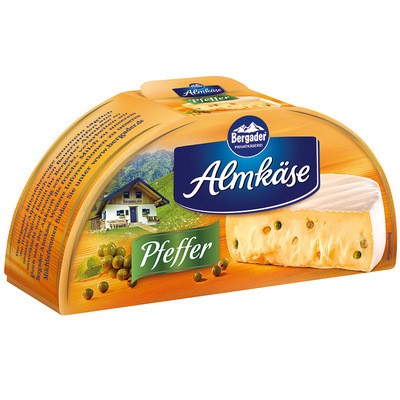Bergader Almkäse Pfeffer 72% 175g