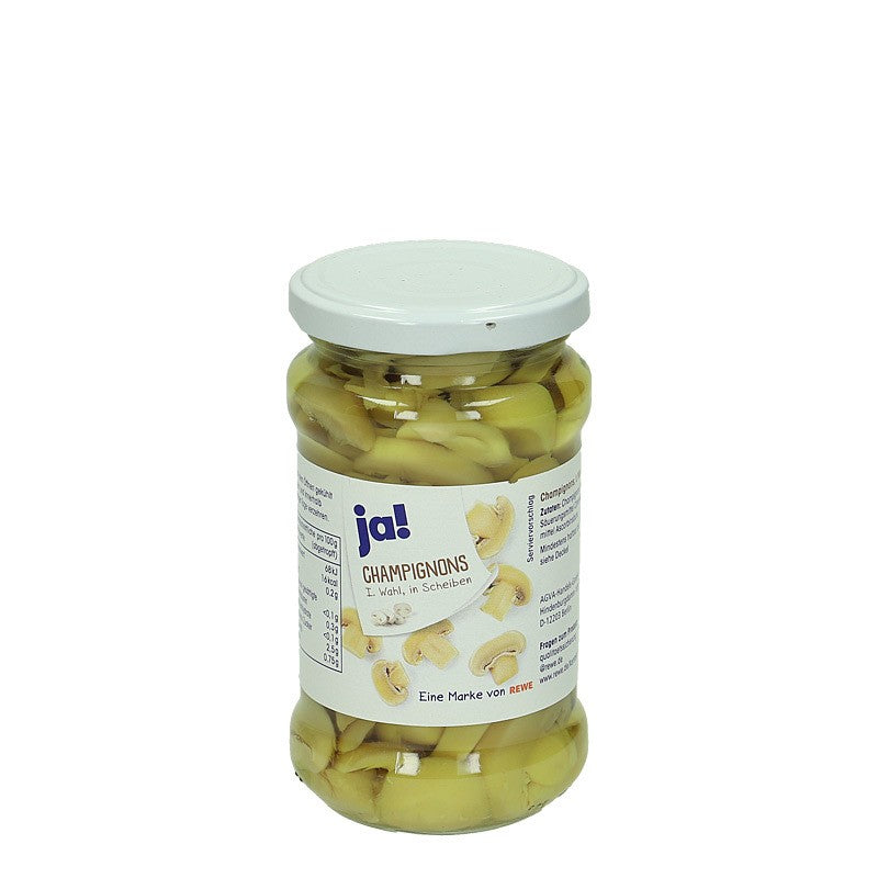 Champignons 1. Wahl in Scheiben, 280ml Glas, 170g