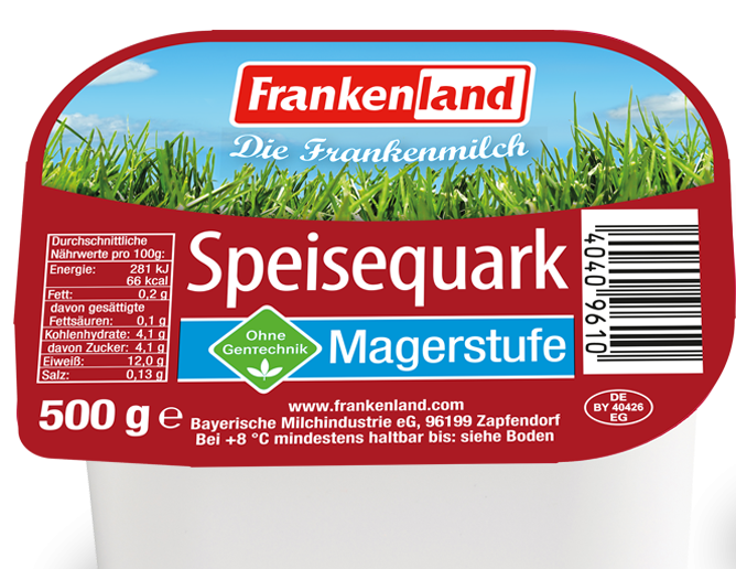 FrankenLand Speisequark Magerstufe 0,2% 500g
