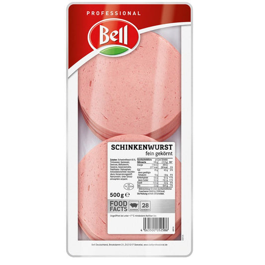 Bell Schinkenwurst fein gekörnt 500g