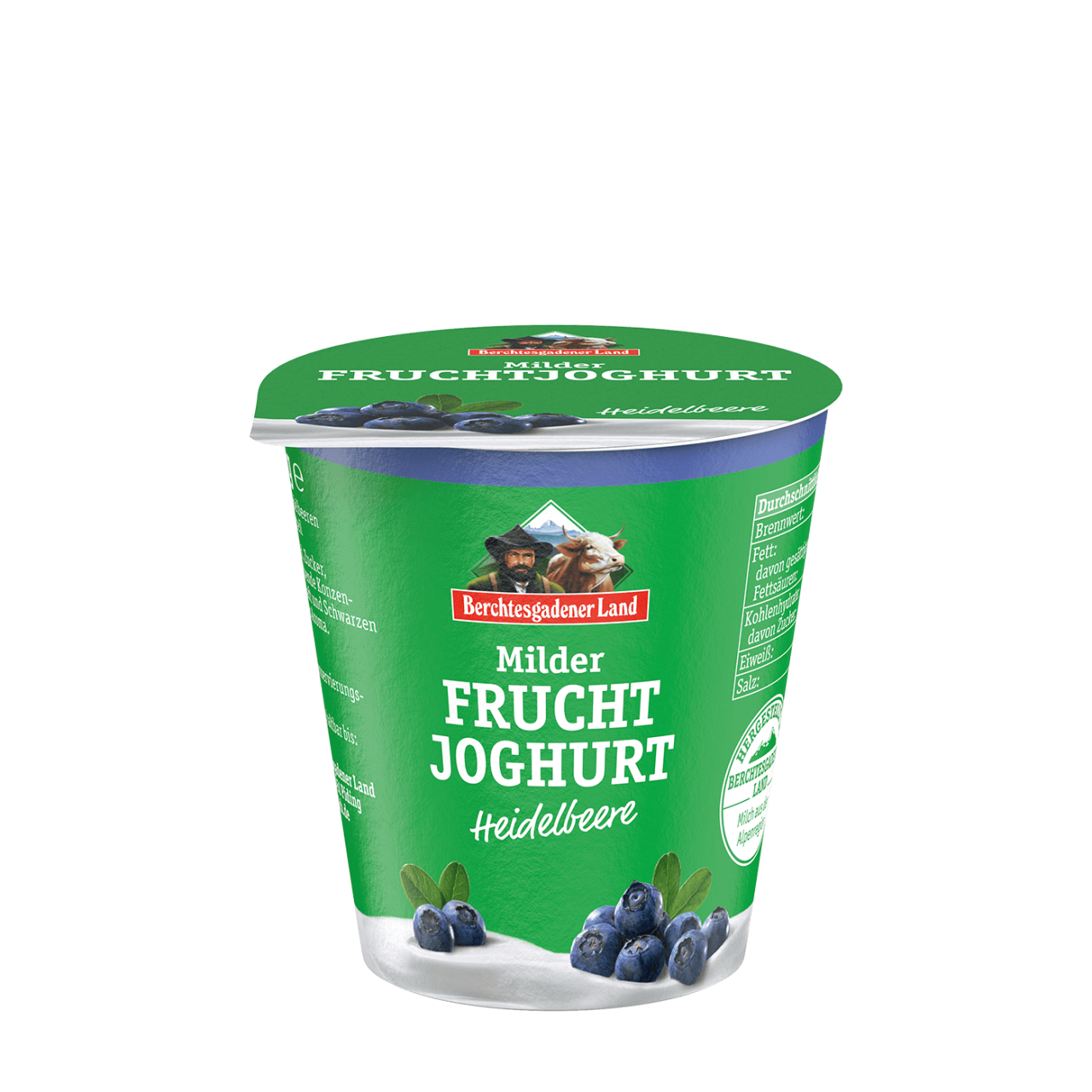 Berchtesgadener Land Milder Fruchtjoghurt Heidelbeere 3,5%, 100g