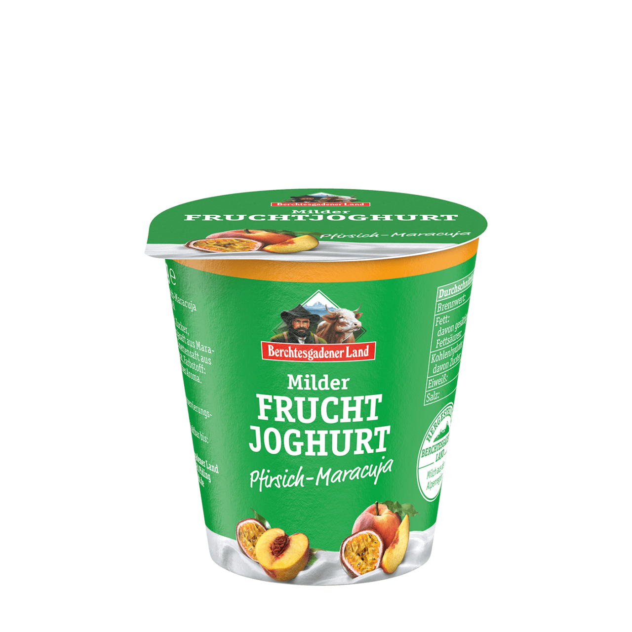 Berchtesgadener Land Milder Fruchtjoghurt Pfirsich-Maracuja 3,5%, 100g