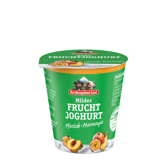 Berchtesgadener Land Milder Fruchtjoghurt Pfirsich-Maracuja 3,5%, 100g