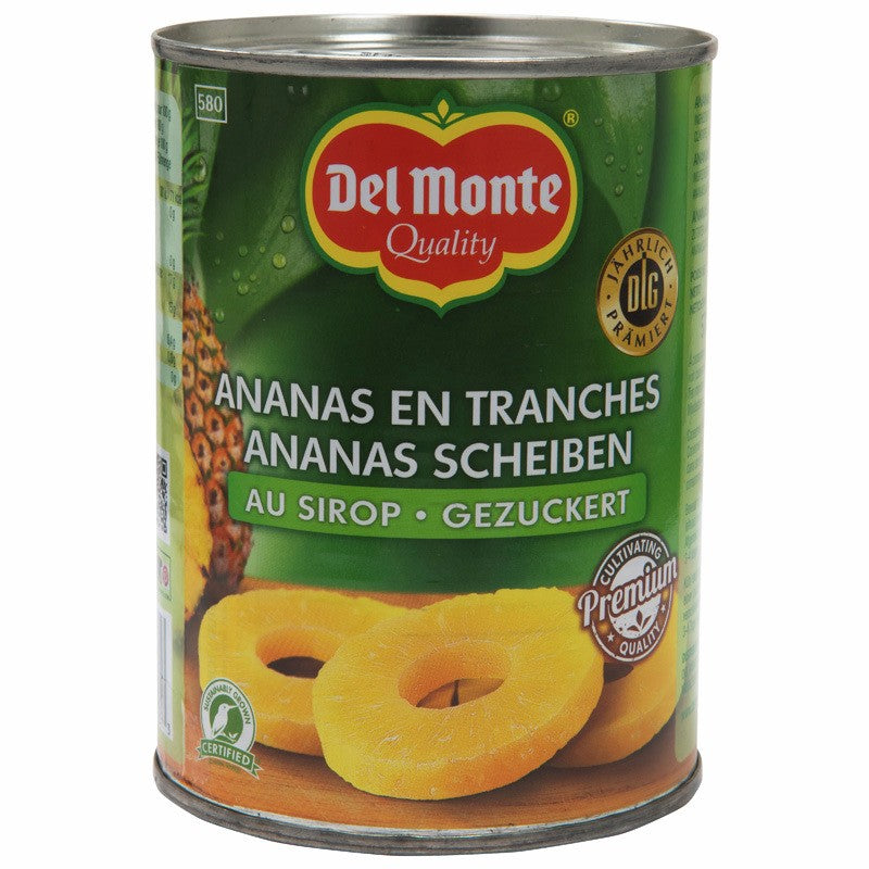 Del Monte Ananasscheiben 580ml Dose, 350g