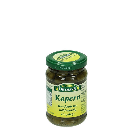 Dittmann Kapern handverlesen mild-würzig eingelegt 106ml Glas, 60g