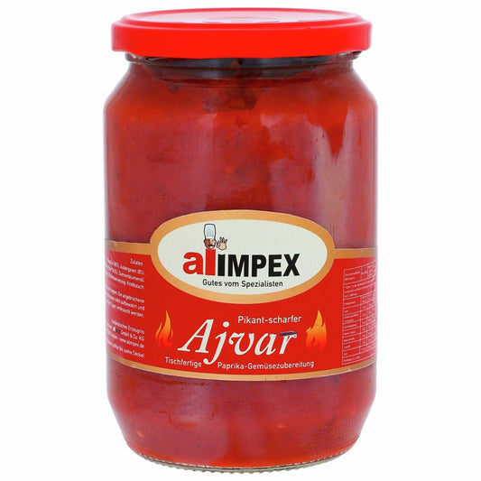 Ajvar Pikant Scharf, 720ml Glas, 690g