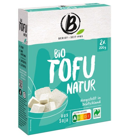 Berief Tofu Natur, Naturland, 2 x 200g Gramm