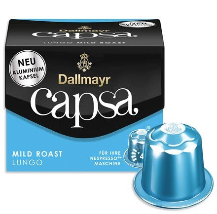 Dallmayr Capsa Lungo Mild Roast Kaffee Kapseln 10 Stück