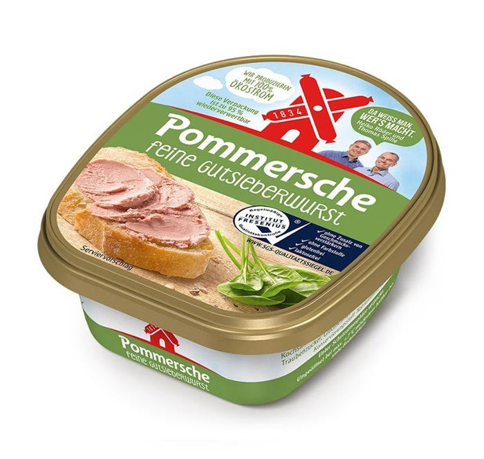 Rügenwalder Pommersche Feine Gutsleberwurst 125g